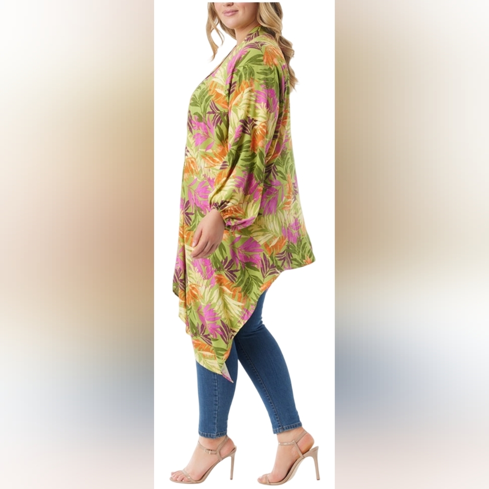 JESSICA SIMPSON Agnette High-Low Kimono Plus Size 1X NEW